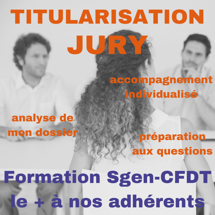 FORMATION JURY TITULARISATION