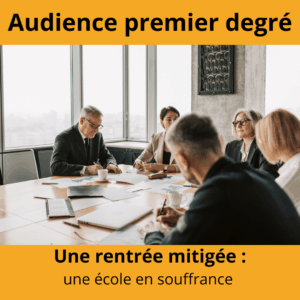 Audience premier degré, une rentrée mitigée