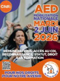 précarité des AED 2 juin
