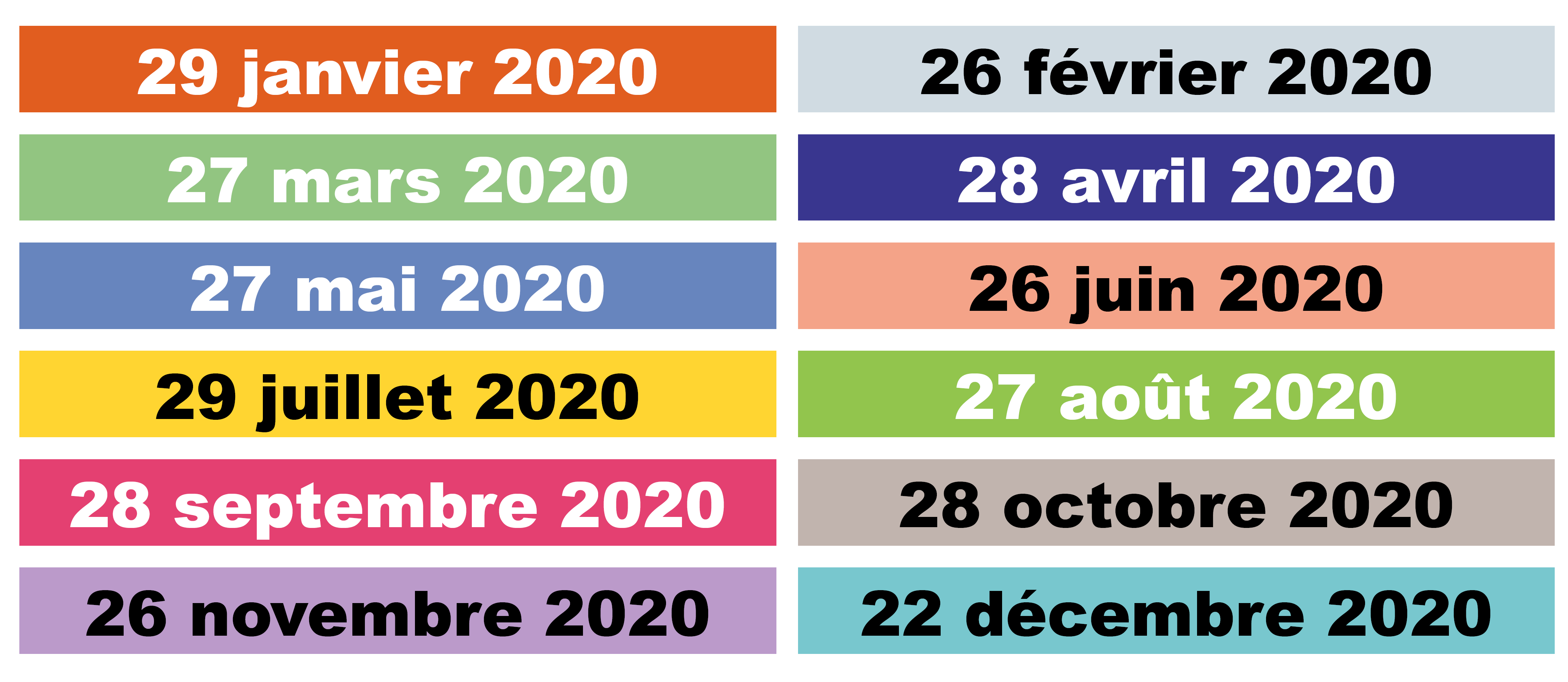 Calendrier des payes 2020 - SGEN-CFDT Académie de Créteil