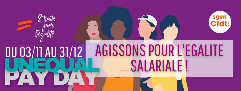 Unequal Pay Day Journée De Linégalité Salariale Sgen Cfdt Académie De Créteil 